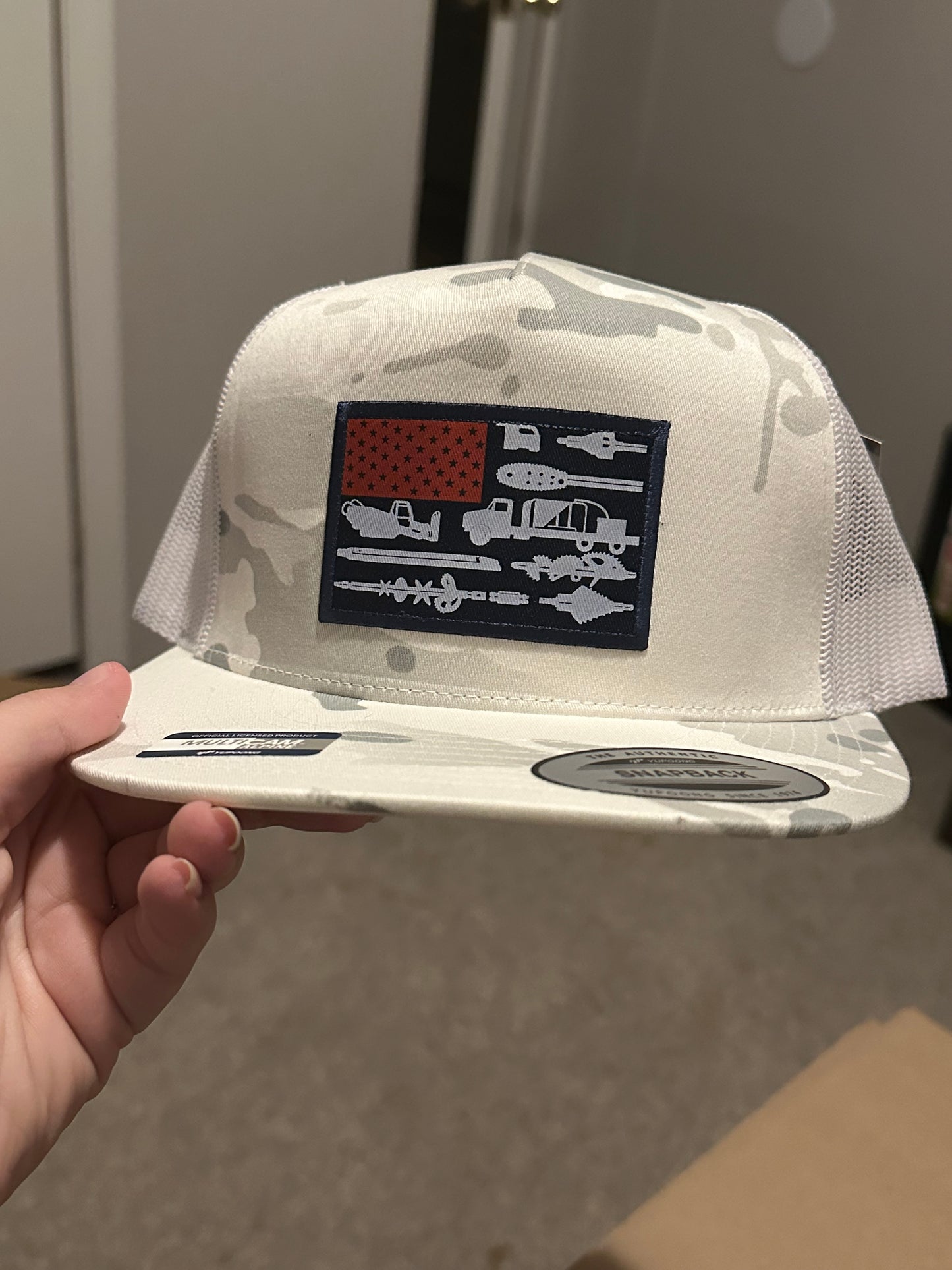 Drilling Flag Hat (Yupoong Flat Bill)