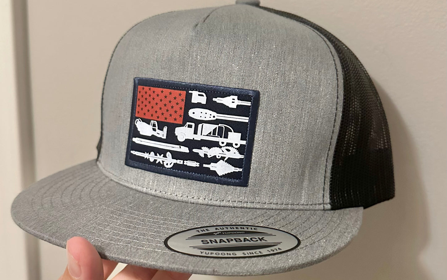 Drilling Flag Hat (Yupoong Flat Bill)