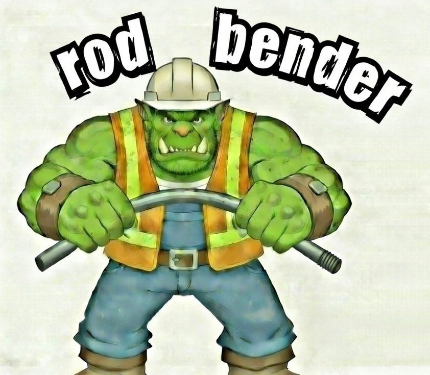 rod bender sticker
