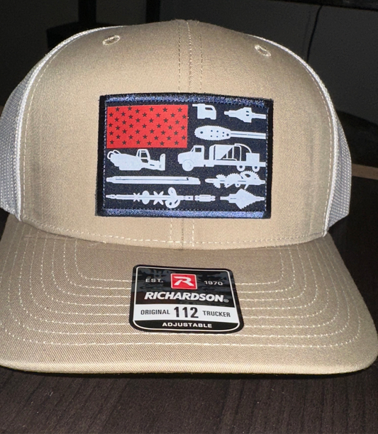 Drilling Flag Hat (Richardson Curved Bill)