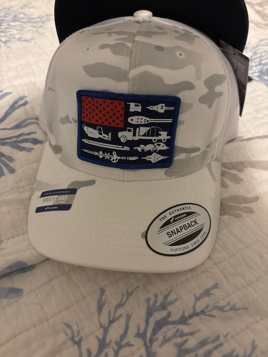 Drilling flag hat (Yupoong curved bill hats)