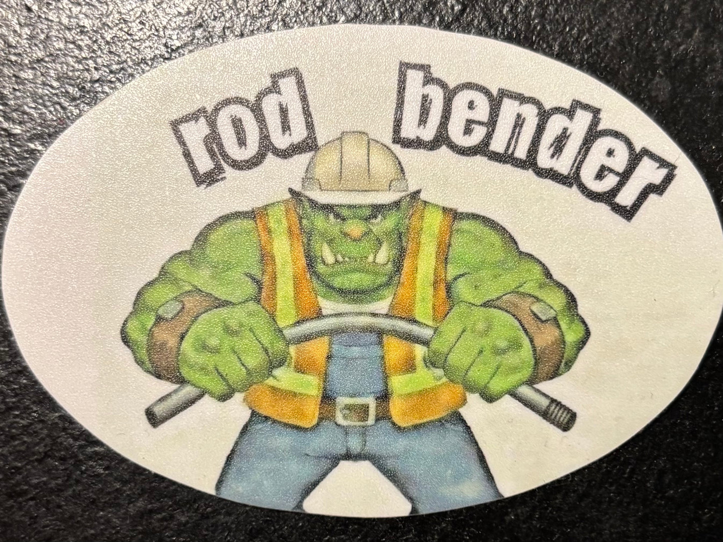 rod bender sticker