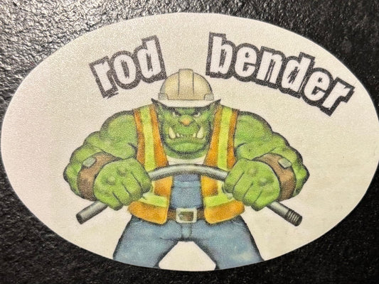 rod bender sticker